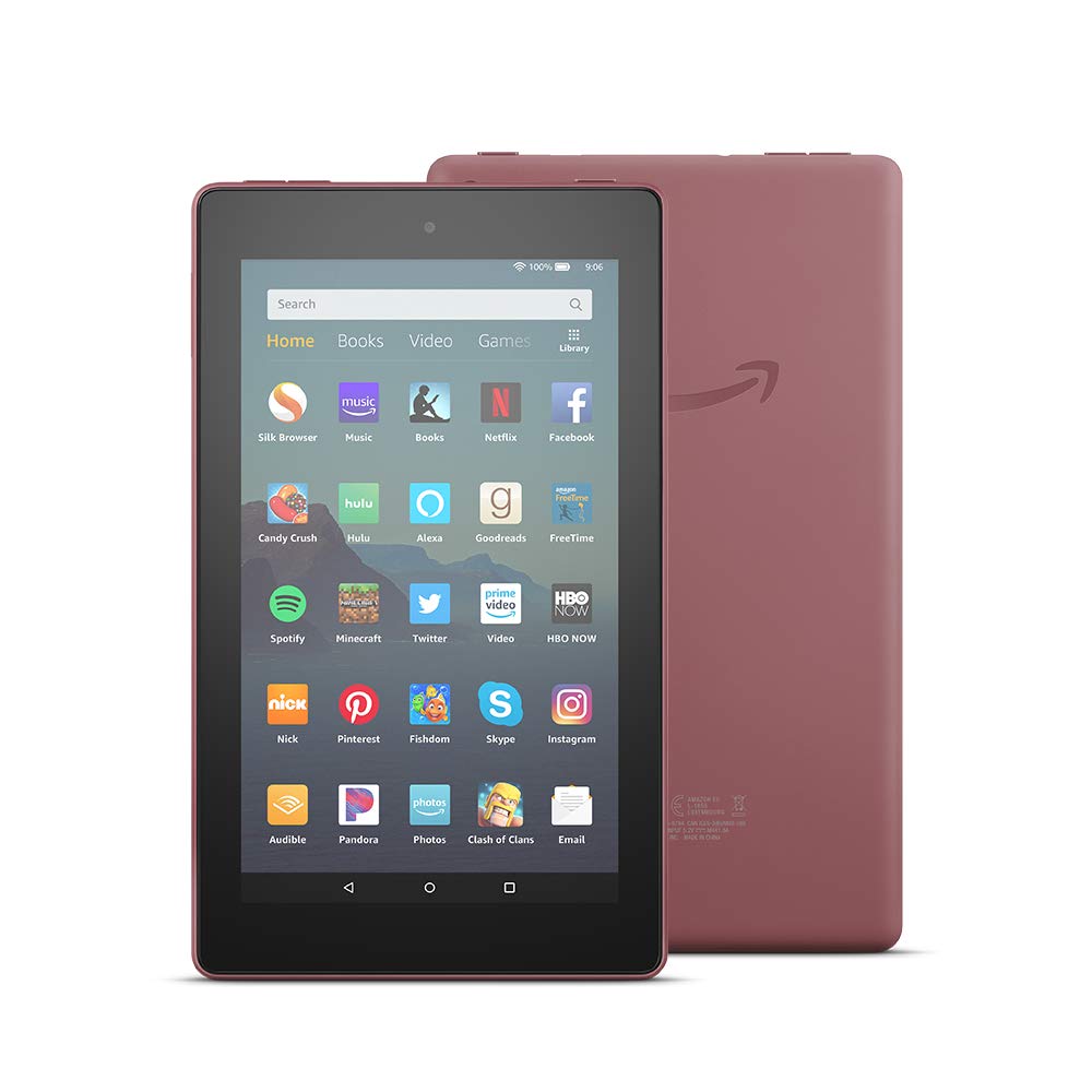 Amazon Fire 7 Tablet (2019) 16GB, Plum - Includes Special Offers 