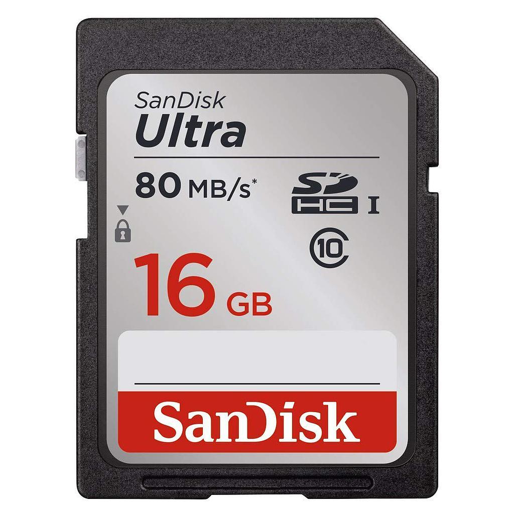 SanDisk Ultra 16GB Class 10 SDHC Memory Card