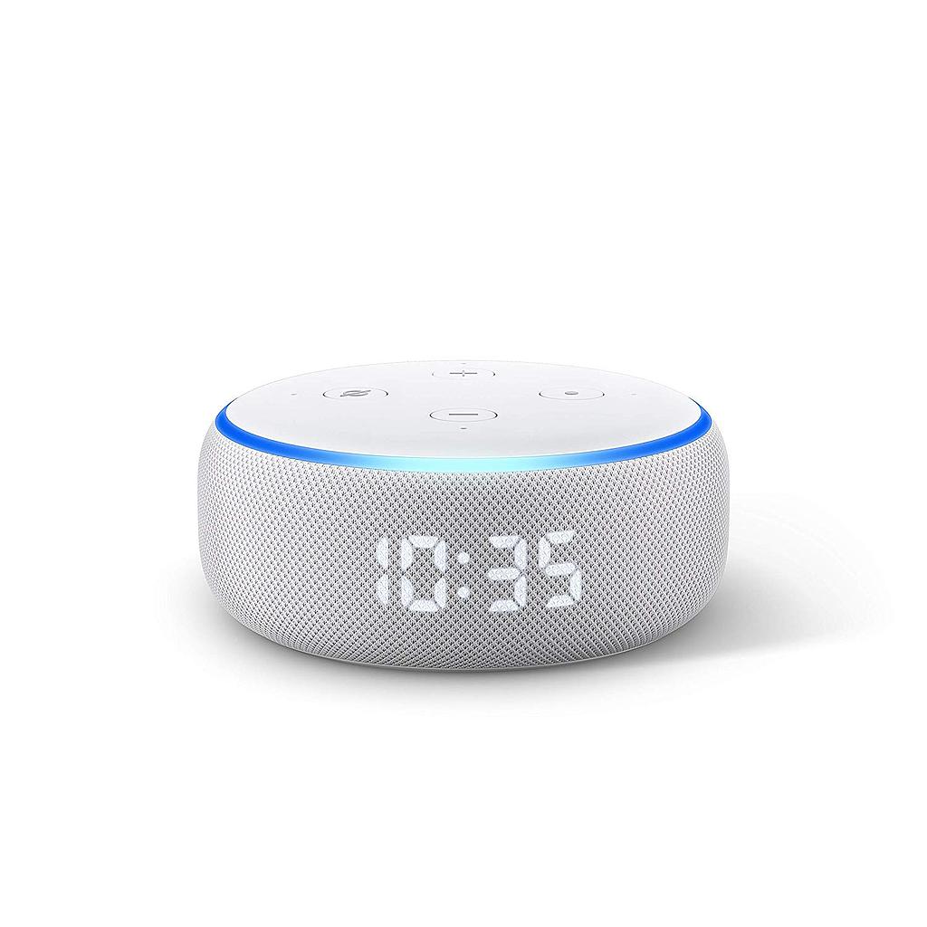 Amazon Echo Dot with Clock (3rd Gen) Sandstone