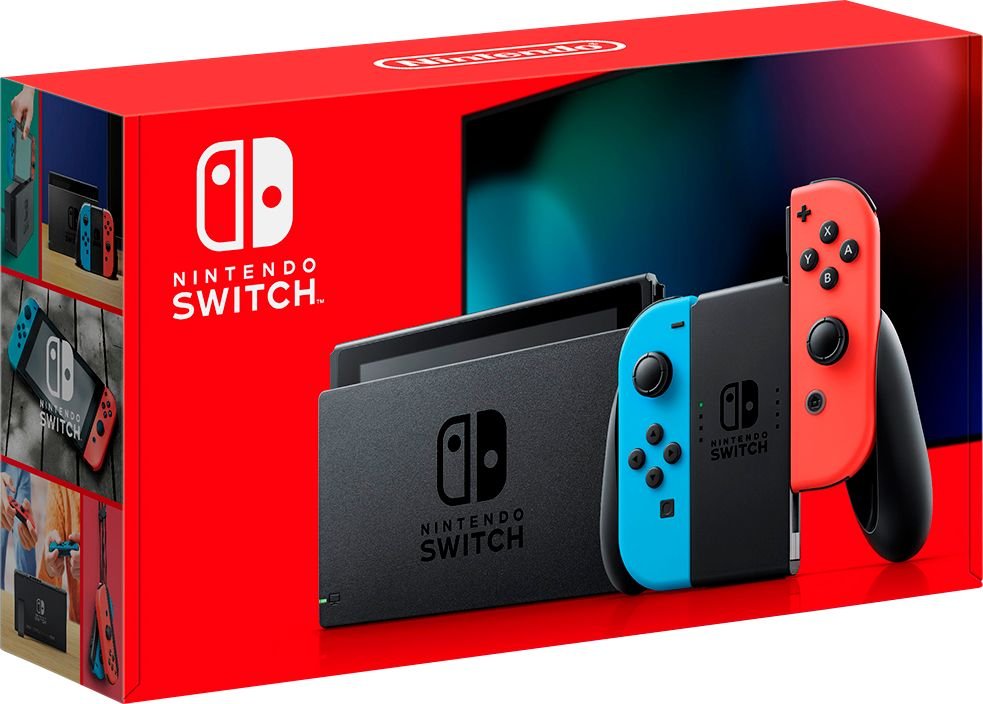 Nintendo Switch 32GB - Neon Red/Neon Blue Joy-Con