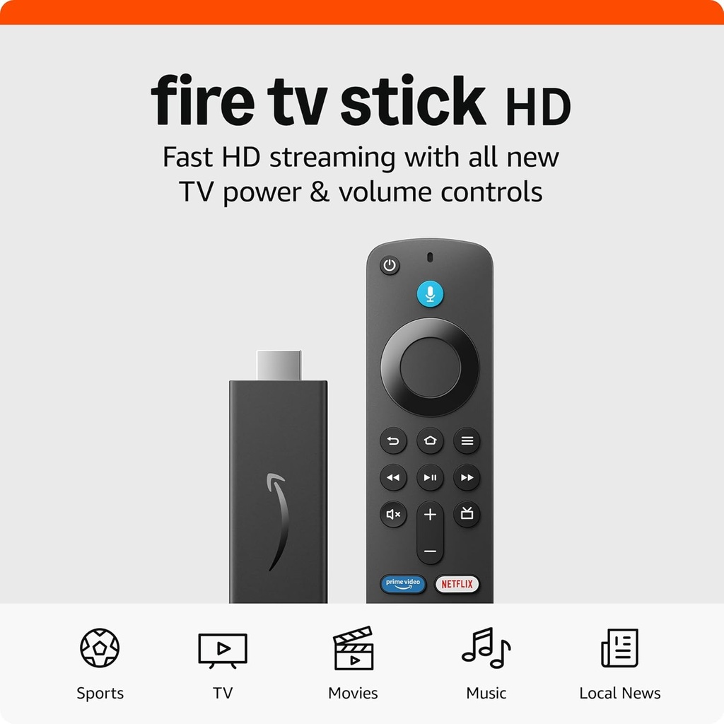 [AmazonB0CQMRKRV5] Amazon Fire TV Stick HD (2024) (New)