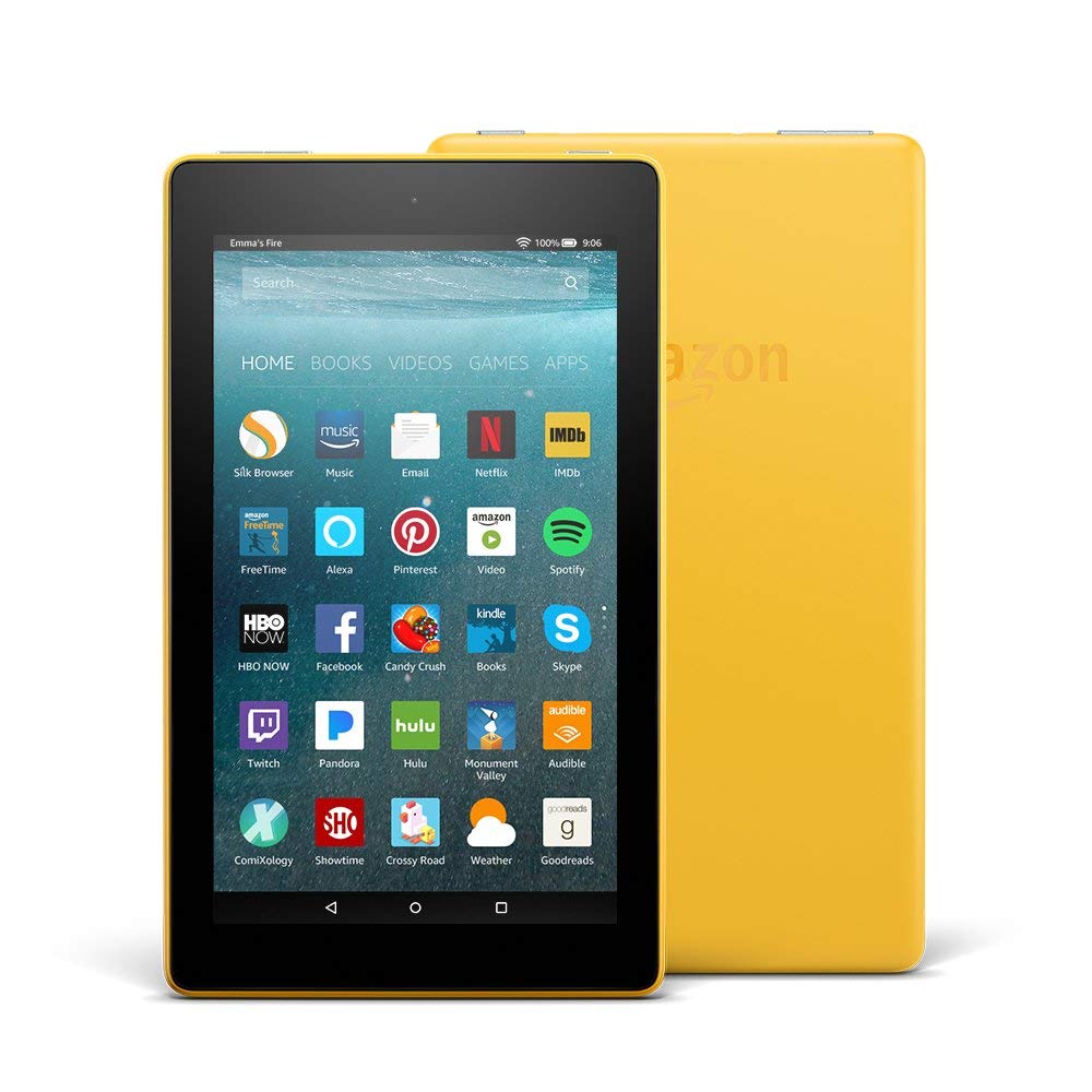 Amazon Fire 7 Tablet (2017) 8GB, Yellow - Includes Special Offers